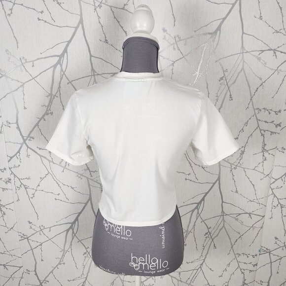 JJXX While Cotton Stretch Cropped Corset Tee - Picture 4 of 7